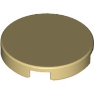[New] Tile, Round 2 x 2 with Bottom Stud Holder, Tan. /Lego. Parts. 14769